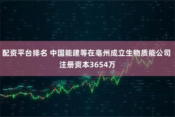 配资平台排名 中国能建等在亳州成立生物质能公司 注册资本3654万